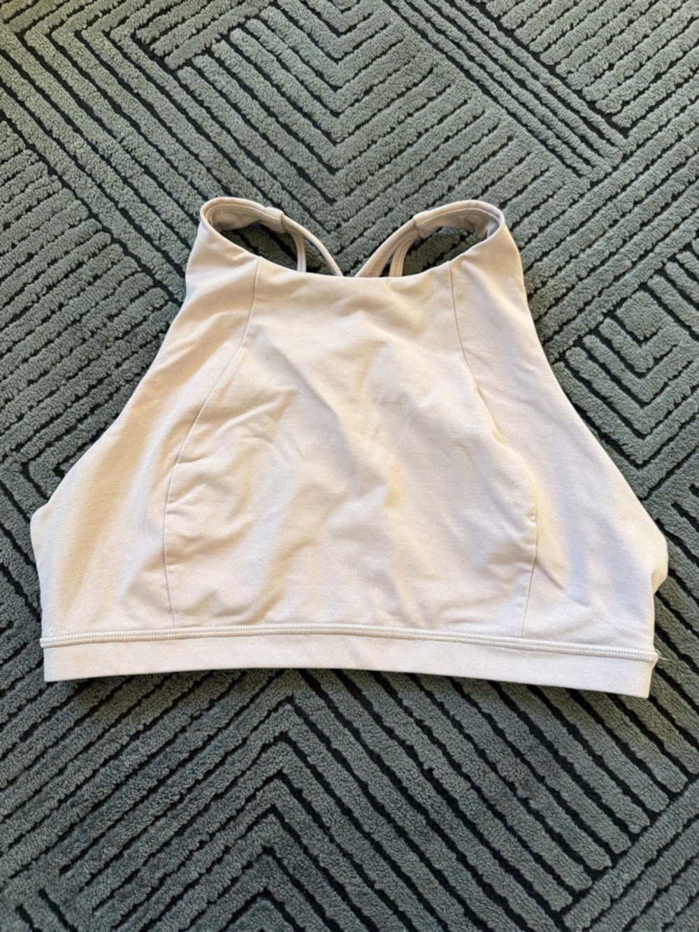 lululemon athletica High-Neck Bralette in Light Cream Size 10